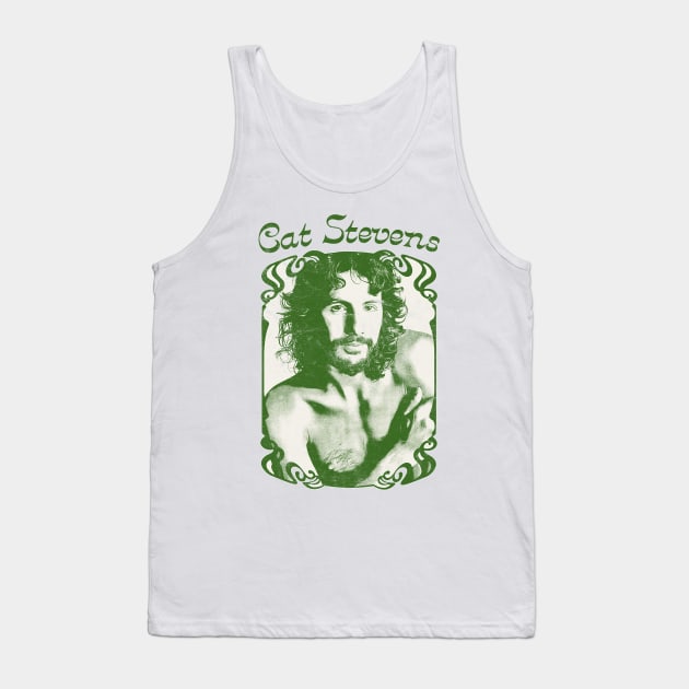 Cat Stevens / Retro Fan Artwork Design Tank Top by DankFutura